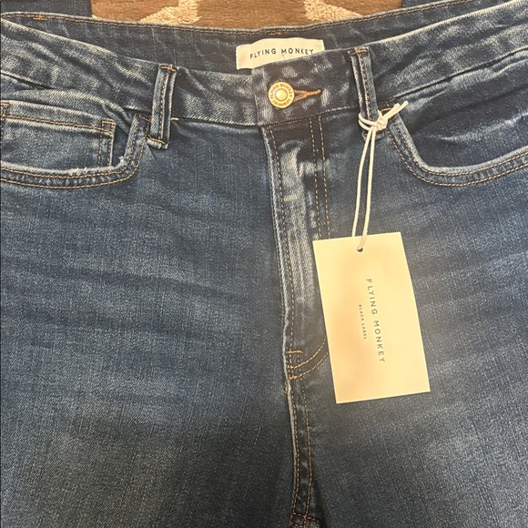 Flying Monkey Dark Blue wide leg Jean size 30 - Picture 4 of 4